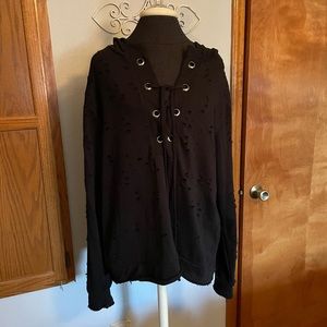 Daytrip Black Hooded Sweatshirt XL